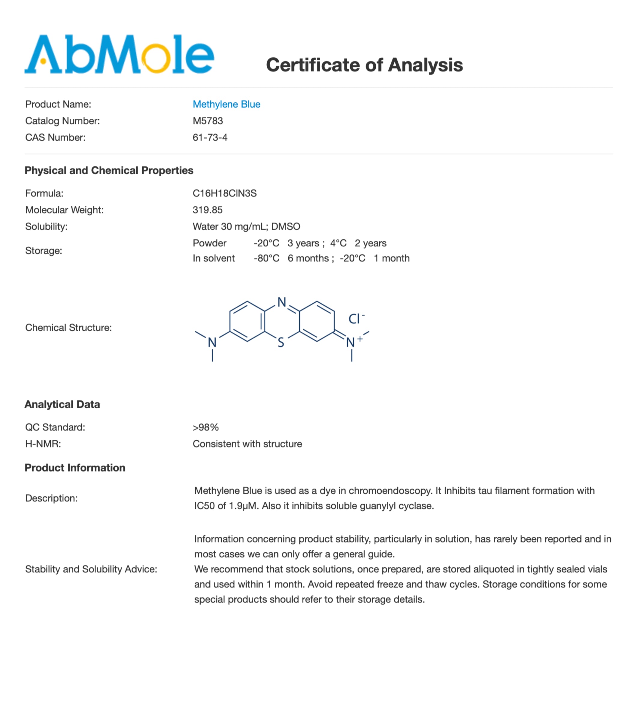 Mitochondrial Research Set – Tier 2 — Certificate of Analysis 2